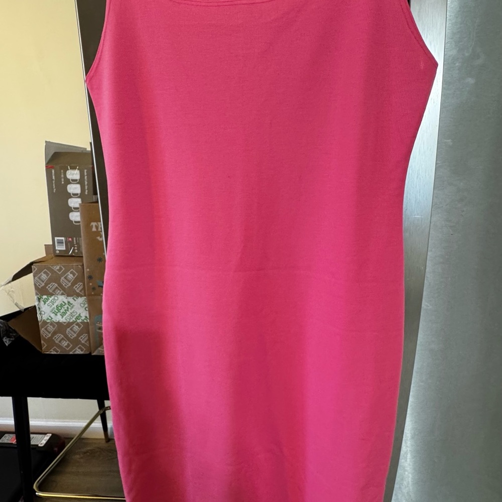 Zara Vibrant Pink Midi Dress